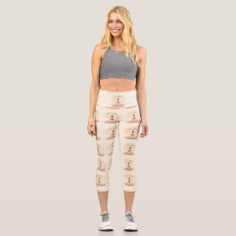 Mother & Child Meditation Serenity Art Capri Leggings