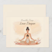 Mother & Child Meditation Serenity Art Feiertagskarte (Vorne/Hinten)