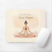 Mother & Child Meditation Serenity Art Mousepad (Mit Mouse)