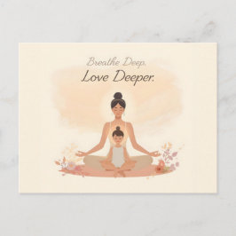 Mother & Child Meditation Serenity Art Postkarte