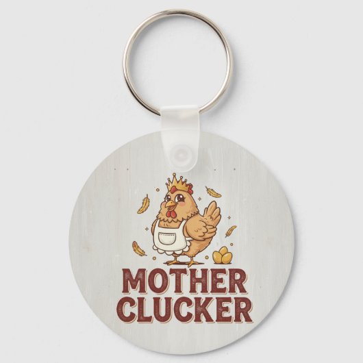 Mother Clucker Schlüsselanhänger (Vorderseite)
