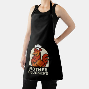 Mother Clucker's Lustiger Retro-Hühnchen-Koch - Vi Schürze