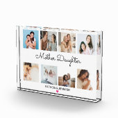 Mother Daughter Calligraphy | Benutzerdefinierte F Fotoblock (Rechts)