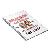 Mother Daughter Hearts Together Across Distance Notizblock (Rechte Seite)