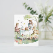 Mother Daughter Tea Party Postkarte (Stehend Vorderseite)