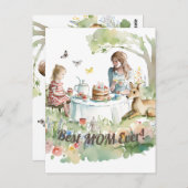 Mother Daughter Tea Party Postkarte (Vorne/Hinten)