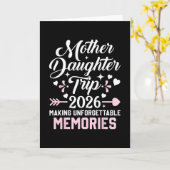 Mother Daughter Trip 2026 Family Making Memories V Karte (Gelbe Blume)