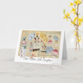 Mother Daughter Vintage Karte (Gelbe Blume)