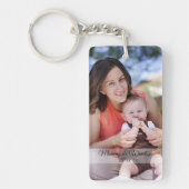 Mother Day Custom Foto & Text Schlüsselanhänger (Vorderseite)