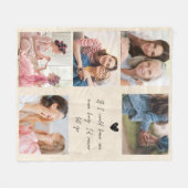 Mother Day Memorial Mama Foto Blanket Custom Fleecedecke (Vorderseite (Horizontal))