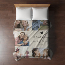 Mother Day Memorial Mama Foto Blanket Custom