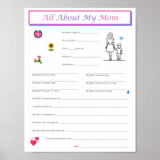 Mother Day Son Interview Download Printable Poster (Vorne)