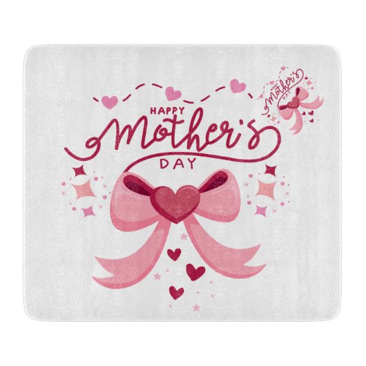 Mother Day Trendy Designed Apron Schneidebrett (Vorderseite)