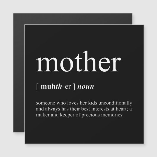 Mother Definition Black Magnet (Vorne/Hinten)