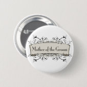 *Mother des Bräutigams Button (Vorne & Hinten)