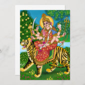 Mother Durga Grußkarte Dankeskarte (Vorne/Hinten)
