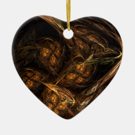 Mother Earth Abstrakt Art Heart Ornament (Vorne)