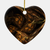 Mother Earth Abstrakt Art Heart Ornament (Hinten)