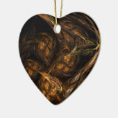 Mother Earth Abstrakt Art Heart Ornament (Links)