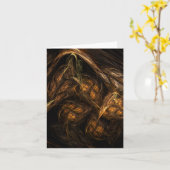 Mother Earth Abstrakt Art Note Card Karte (Gelbe Blume)