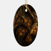 Mother Earth Abstrakt Art Oval Ornament (Rechts)