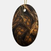 Mother Earth Abstrakt Art Oval Ornament (Links)