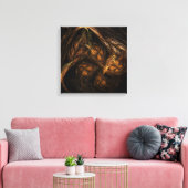 Mother Earth Abstrakt Art Quad Canvas Print Leinwanddruck (Insitu (Wohnzimmer))