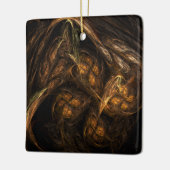 Mother Earth Abstrakt Art Square Ornament (Links)