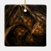 Mother Earth Abstrakt Art Square Ornament (Rückseite)