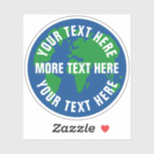 Mother Earth Blue Planet Custom Laptop Aufkleber (Blatt)