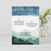 Mother Earth Essential Oil-Diffuser-Mischungen Einladung (Stehend Vorderseite)