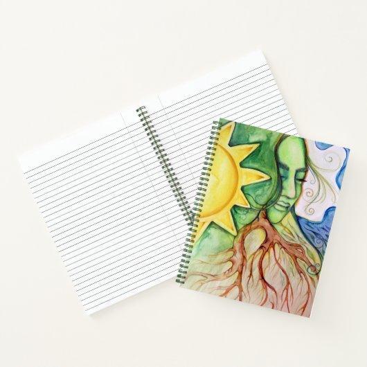 Mother Earth Gaia Goddess Notizblock (Innenseite)