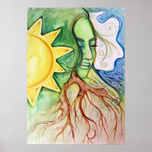 Mother Earth Gaia Goddess Poster (Vorne)