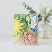Mother Earth Gaia Goddess Postkarte (Stehend Vorderseite)