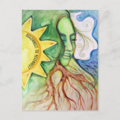Mother Earth Gaia Goddess Postkarte (Vorderseite)