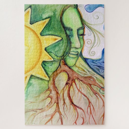 Mother Earth Gaia Goddess Puzzle (Vertikal)