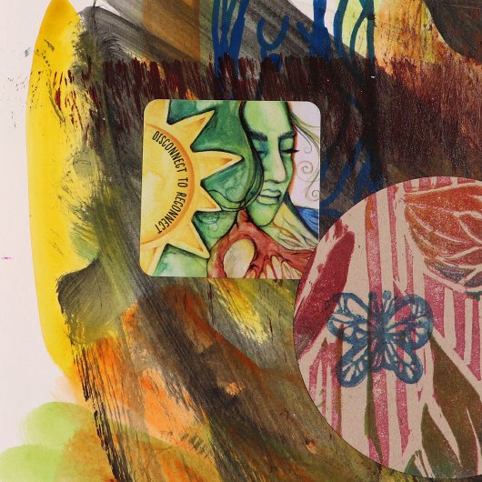 Mother Earth Gaia Goddess Quadratischer Aufkleber