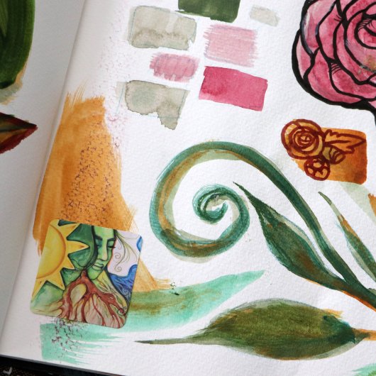 Mother Earth Gaia Goddess Quadratischer Aufkleber