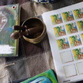 Mother Earth Gaia Goddess Quadratischer Aufkleber