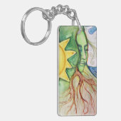 Mother Earth Gaia Goddess Schlüsselanhänger (Vorderseite links)