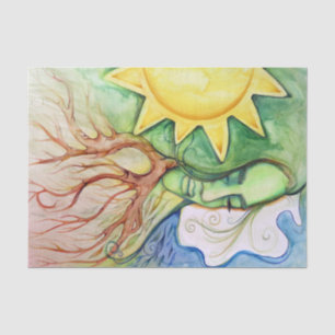 Mother Earth Gaia Goddess Seidenpapier