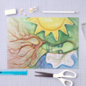 Mother Earth Gaia Goddess Seidenpapier (Handwerk)