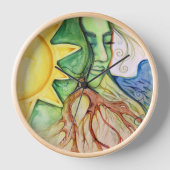 Mother Earth Gaia Goddess Uhr (Vorderseite)