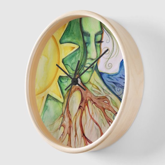 Mother Earth Gaia Goddess Uhr (Winkel)