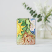 Mother Earth Gaia Goddess Visitenkarte (Stehend Vorderseite)