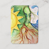Mother Earth Gaia Goddess Visitenkarte (Vorderseite)