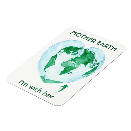 Mother Earth Magnet - Ich bin mit ihrem Geschenk f (Linke Seite)