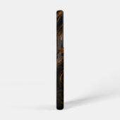 Mother Earth Modern Abstract Art Golden Fractal Samsung Galaxy Hülle (Rechte Seite)