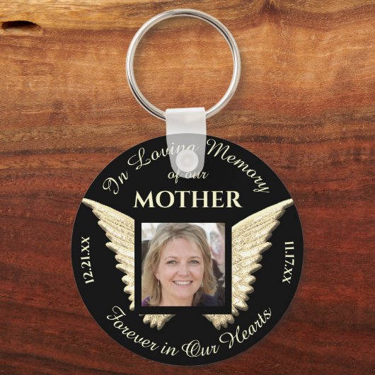 Mother Foto Memorial Schlüsselanhänger (Vorderseite)