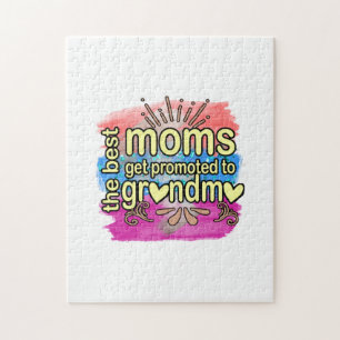 Mother Gift Best Mamas erhalten Werbung für Oma Puzzle